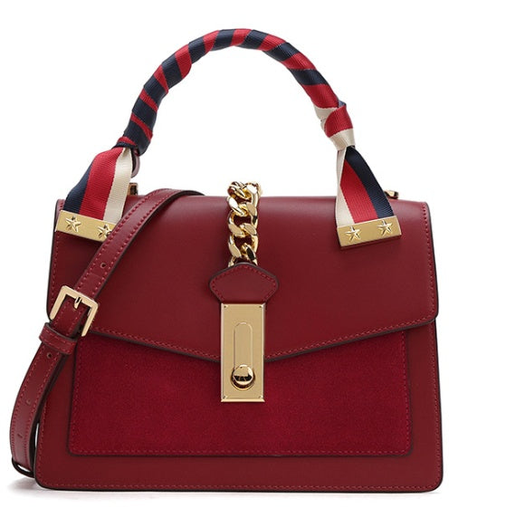 Rafistine Autumn and Winter New Fashion One-shoulder Messenger Red Female Bag Wedding Bridal Bag Portable Kelly