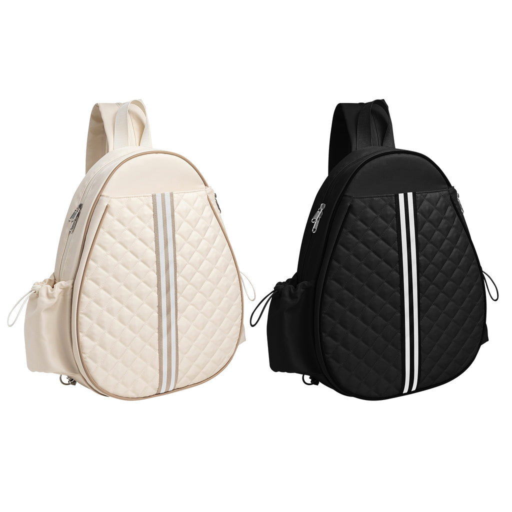 2 Color Options -- Pickleball Sling Bag For Men Women Waterproof Badminton Tennis Backpack With Wet Pocket Hidden Fence Hook Machine Washable