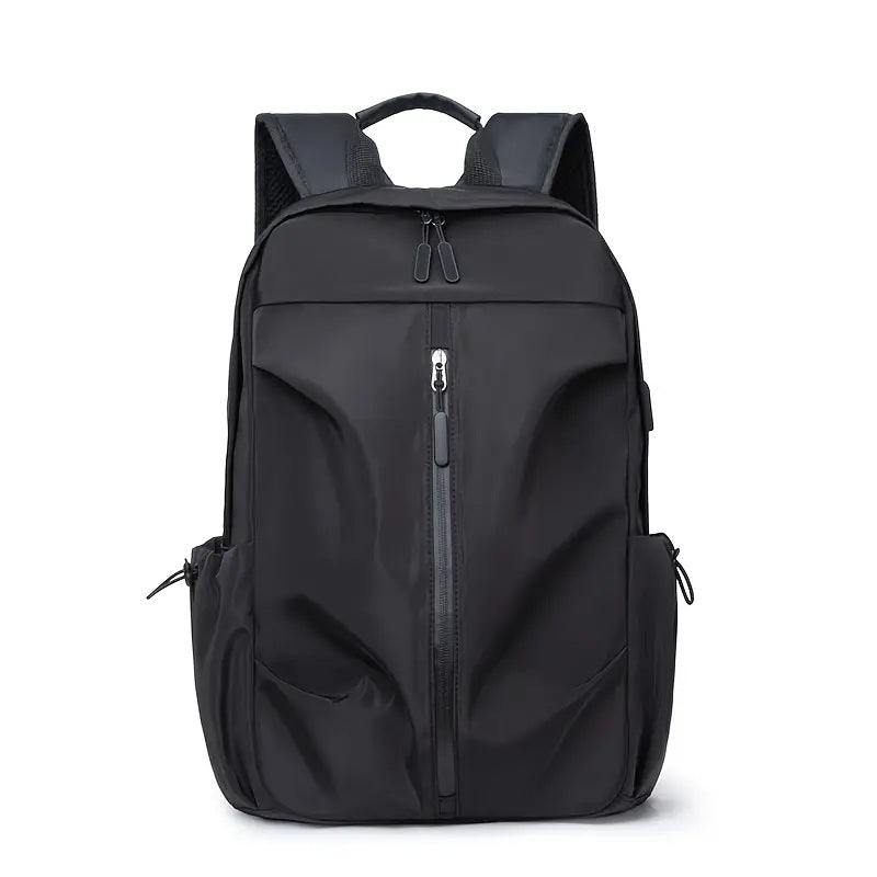 PU Backpack Fashion Large Capacity Men's Casual Backpack Commuter Trend Backpack Student School Bag