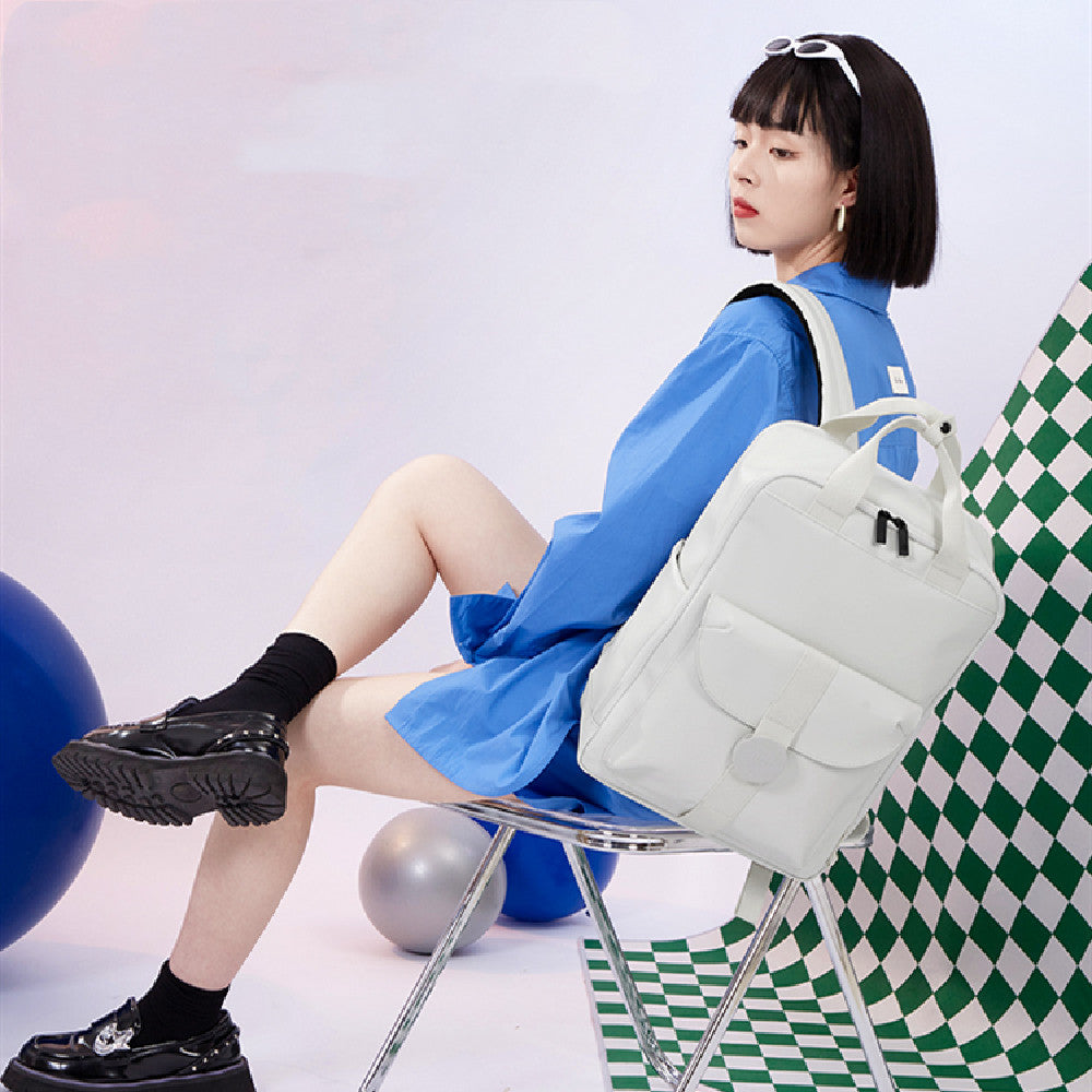 High School Backpack Women's Large Capacity Shoulder Computer Bag