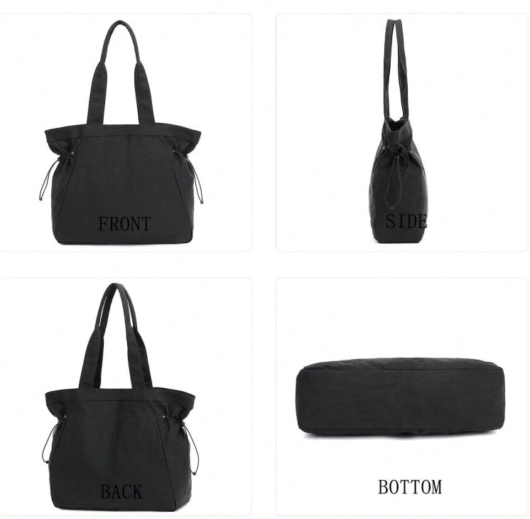 18L Side-Cinch Shopper Bags Lightweight Shoulder Bag Tote Handbag For Shopping Workout Beach Travel