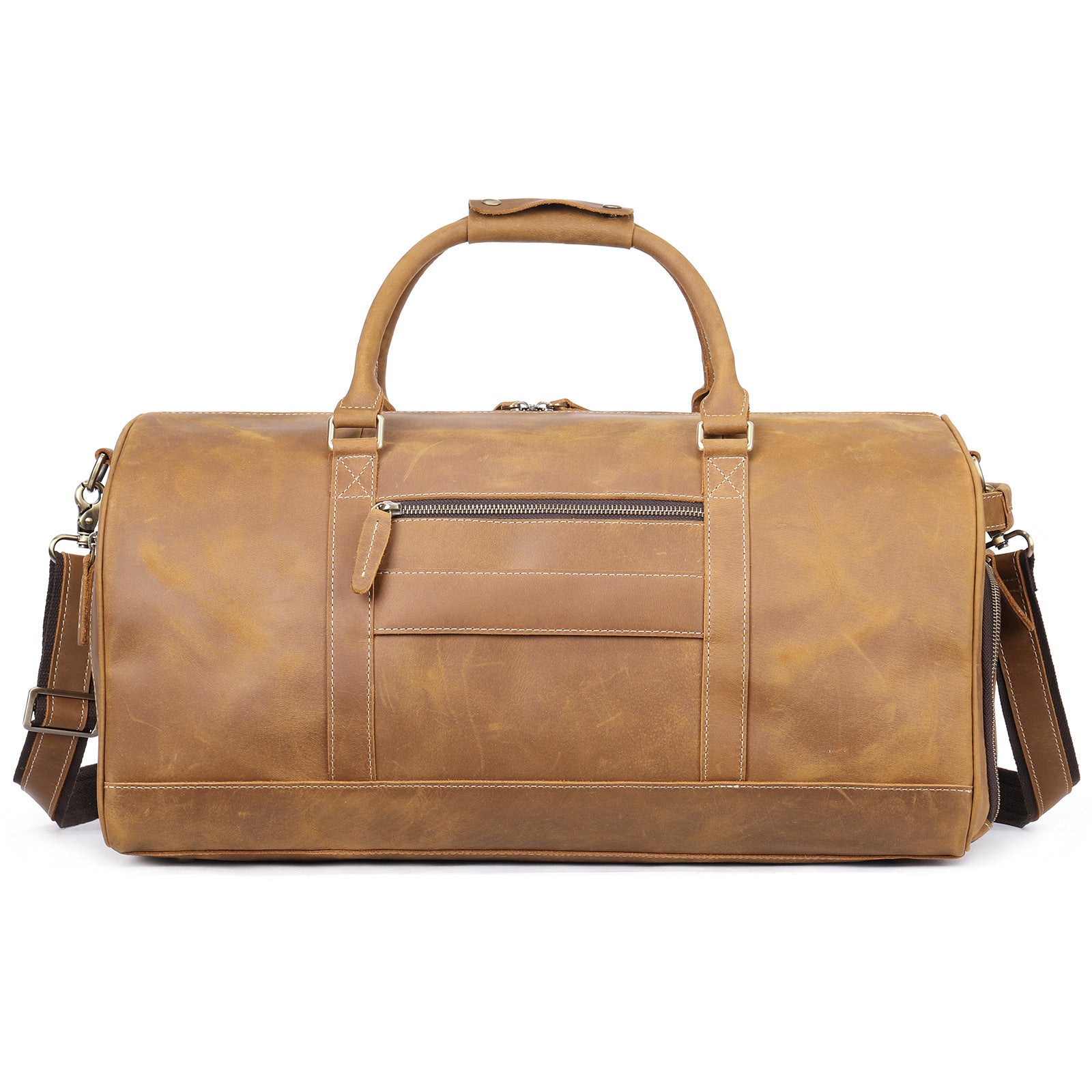 The First Layer Of Cowhide Europe And America Retro Large Capacity Line