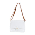Plain Cross Body Bag-White 2048